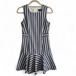 Banana Republic Women's NWT Blue and White Striped Dress - Size 12 MRSP $159